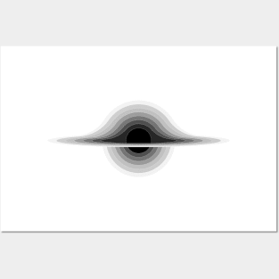 Black Hole Gray Posters and Art